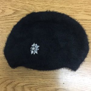 Sparkly Black Beanie Hat